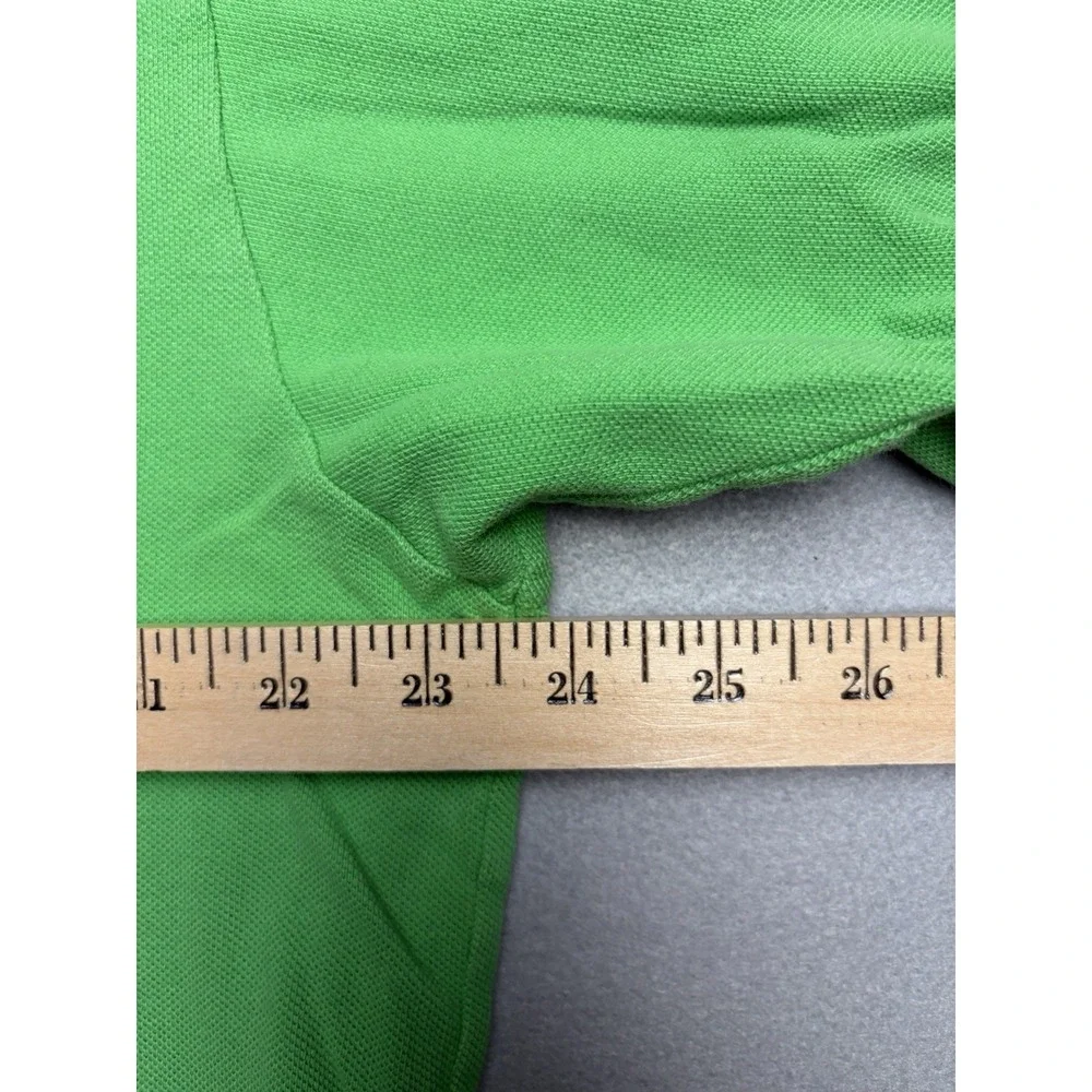 Ralph Lauren Polo Shirt Mens Large Green Small Pony Blue Cotton Preppy Casual